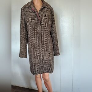 Apt. 9 Women's Brown Patterned Coat Size 12